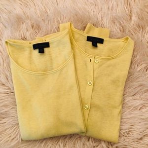 SOLD‼️Cashmere cardigan and shell set